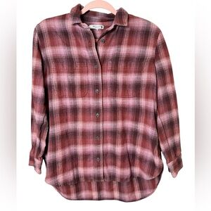 Madewell XXS Flannel Button Down Shirt